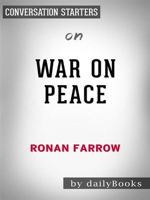 cover image of War on Peace--by Ronan Farrow​​​​​​​ | Conversation Starters